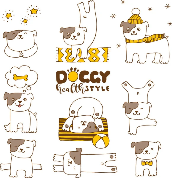 elle çizilmiş karikatür küçük köpek