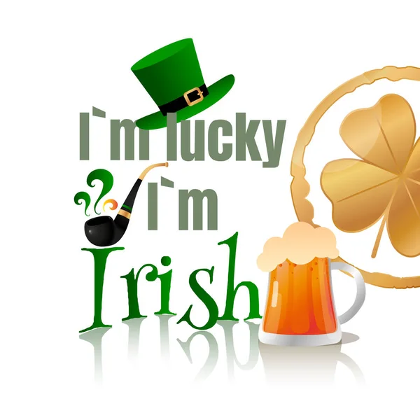 Irish Patricks Dia de fundo —  Vetores de Stock
