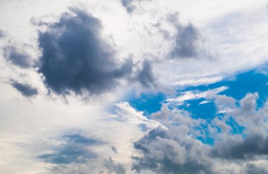 bulutlu mavi gökyüzü.