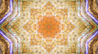 Soyut kaleydoskop arka plan. Güzel çok renkli doku. Farklı renk seçenekleri sunan benzersiz tasarım. Uzun pozlama vurdu.