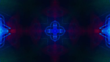 Soyut kaleydoskop arka plan. Güzel çok renkli doku. Farklı renk seçenekleri sunan benzersiz tasarım. Mandala tarzı. Uzun pozlama vurdu.