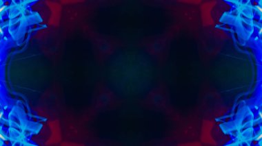 Soyut kaleydoskop arka plan. Güzel çok renkli doku. Farklı renk seçenekleri sunan benzersiz tasarım. Mandala tarzı. Uzun pozlama vurdu.