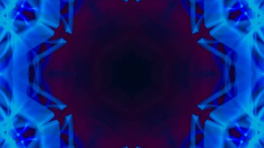 Soyut kaleydoskop arka plan. Güzel çok renkli doku. Farklı renk seçenekleri sunan benzersiz tasarım. Mandala tarzı. Uzun pozlama vurdu.