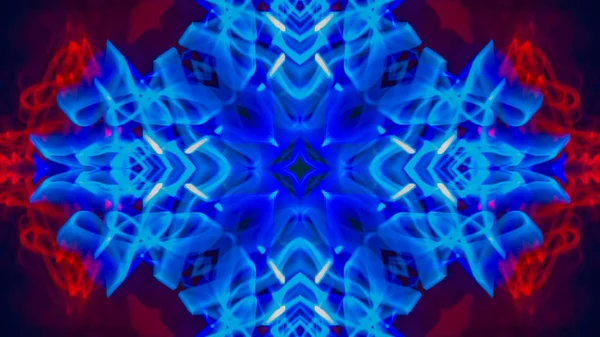 Abstraktní pozadí kaleidoskop. Krásná barevná textura. Jedinečný kaleidoskopický design. Mandala styl. Dlouhá expozice zastřelil. — Stock fotografie