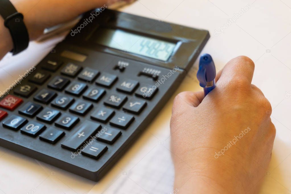 Accountants work analyzing financial reports