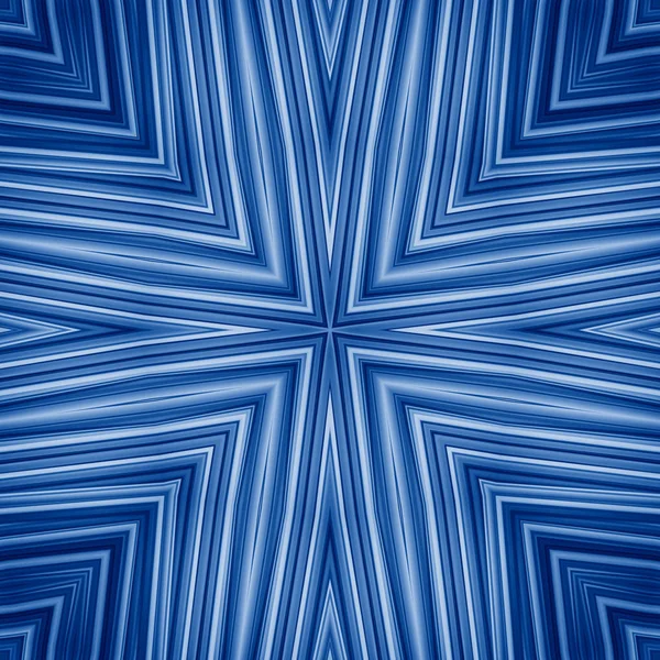 Caleidoscopio azul clásico ornamento geométrico fondo abstracto. Concepto de color de moda del año. Tendencia 2020 —  Fotos de Stock