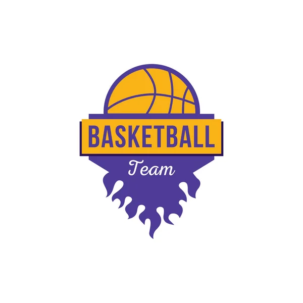 Баскетбольна команда логотип — стоковий вектор