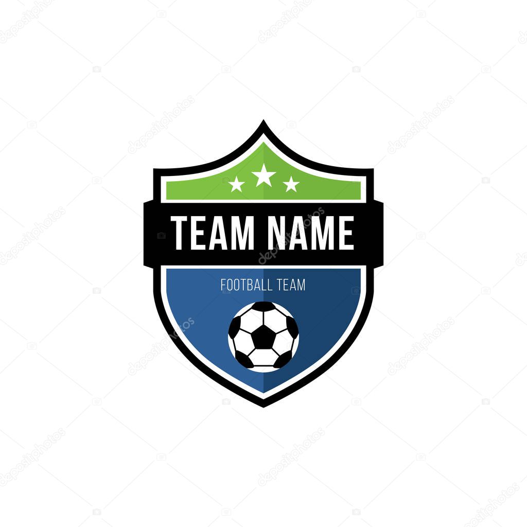 Vector logo template for soccer teams