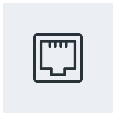 Ağ ethernet bağlantı noktası simgesini