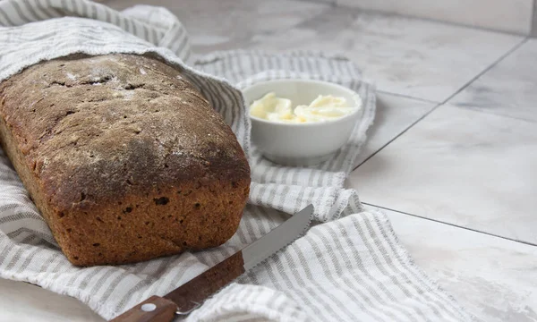 Fresh healthy bread, homemade cakes. Healthy food and traditional bake.