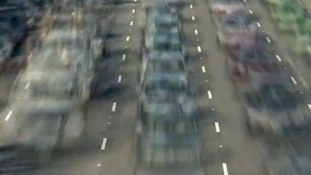 Auto rozostření dálnice — Stock video