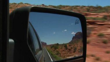 Monument valley karayolu dikiz aynası