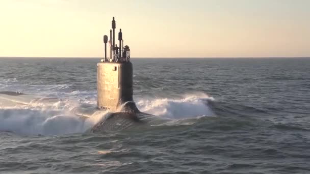 La nueva clase virginia submarino minnesota ssn — Vídeo de stock