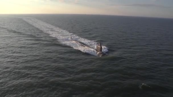 A mais nova classe virginia submarino minnesota ssn — Vídeo de Stock