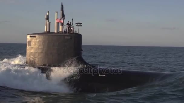 La nueva clase virginia submarino minnesota ssn — Vídeo de stock