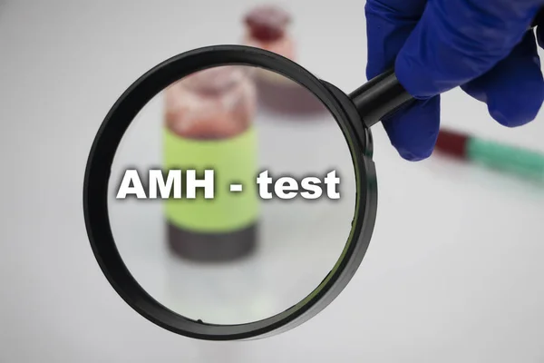 Échantillon Sang Pour Test Dépistage Acidocétose Diabétique Test Étone Main — Photo