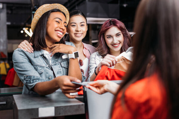 Young women shopping 