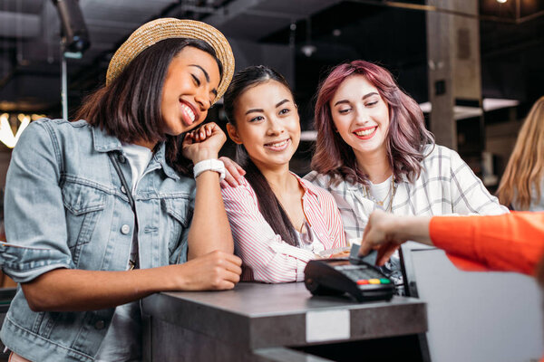 Young women shopping 