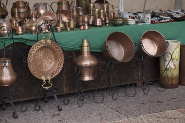 Bir bakır el sanatları Mağazası