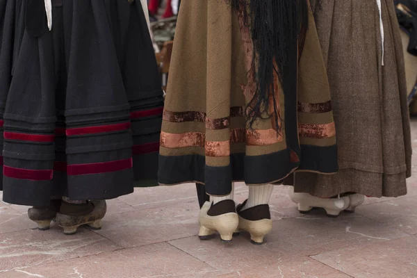 Femme Costume Traditionnel Madréas — Photo