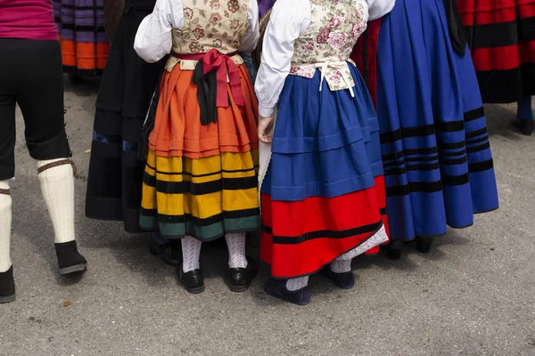 Asturovská Tradiční Folklorní Taneční Skupina — Stock fotografie