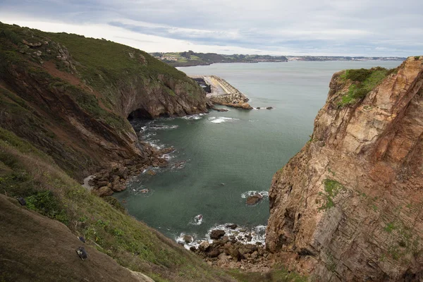 Natürliche Klippenlandschaft Mit Meer Hintergrund Kap Torres — Stockfoto