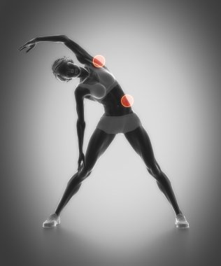 germe yoga yaparken kadın