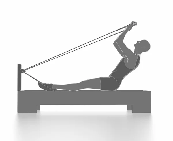 Mężczyzna ćwiczący na siłowni — Zdjęcie stockowe