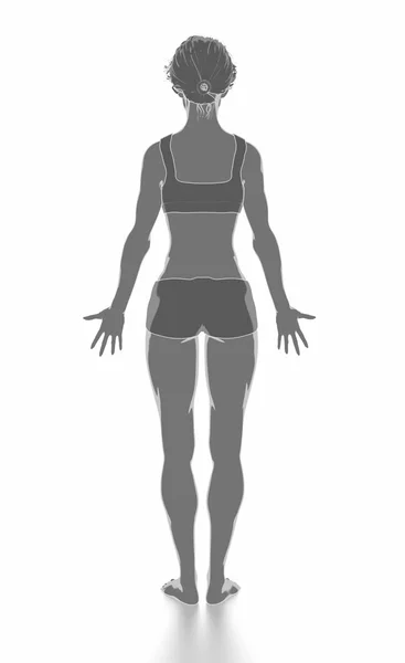 女人做瑜伽锻炼身体有 — 图库照片