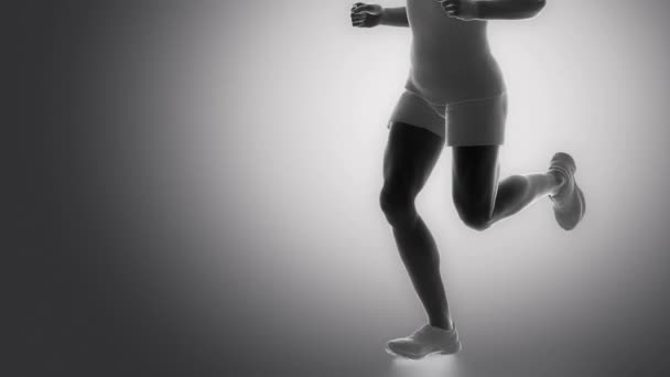 人类的张量筋膜张肌肌肉 — 图库视频影像