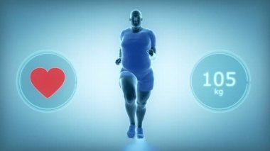 obez adam kilo jogging