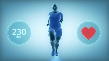 obez adam kilo jogging