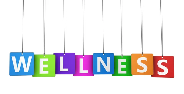 Wellness Colorful Tags — Stock Photo, Image