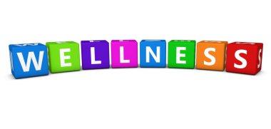 Sağlık işareti renkli küpler