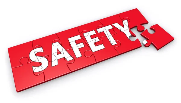 Safety Puzzle Concept — Stock Photo, Image