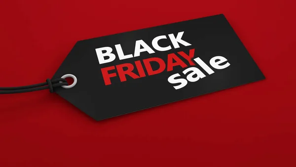 Black Friday Shopping Tag — Stock Photo, Image