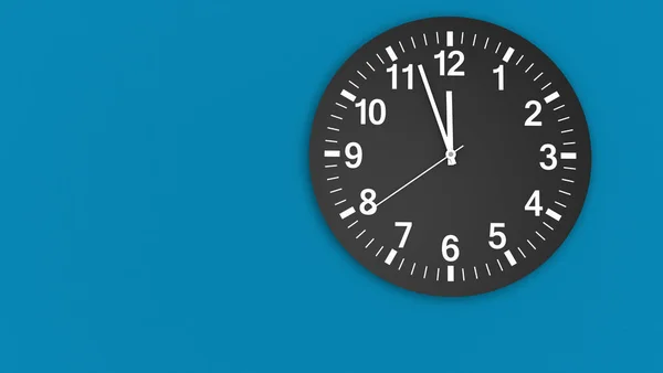 Relógio Cara Quase Meio-dia Tempo — Fotografia de Stock