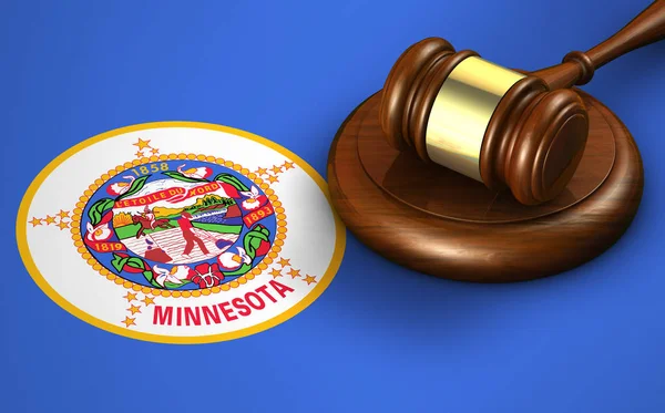 Minnesota lag rättssystemet koncept — Stockfoto