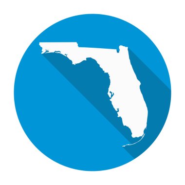 Florida harita düz simgesi