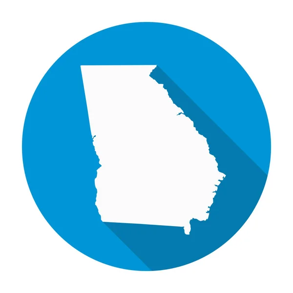 Georgia State Map Flat Icon — Stock Vector