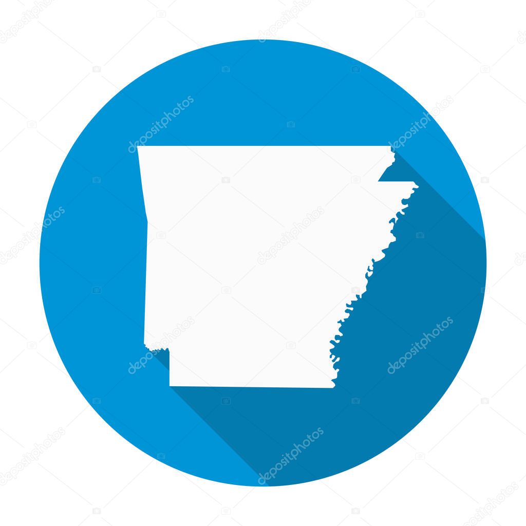 Arkansas Map Flat Icon
