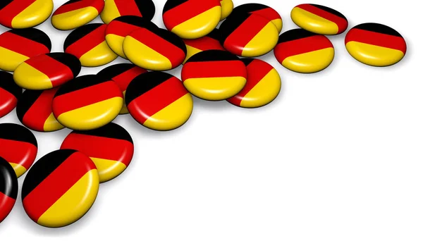 Odznaki flaga Niemiec — Zdjęcie stockowe