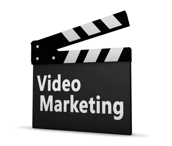 Marketing de vídeo claquete — Fotografia de Stock