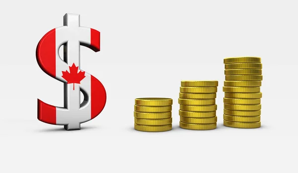 Concepto de economía canadiense —  Fotos de Stock