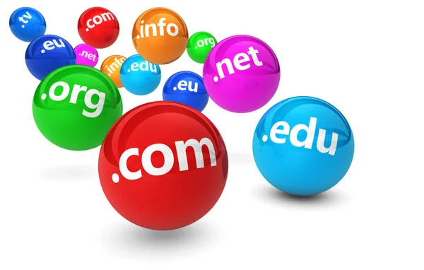 Domain név weboldal koncepció — Stock Fotó