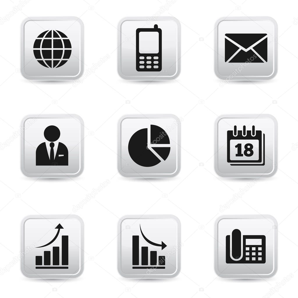 Business And Office Icons Set