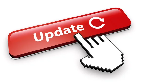 Update Sign And Icon On Button — Stock Photo, Image