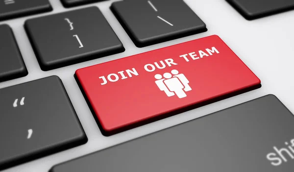 Join Our Team Computer Key — Stock Photo, Image