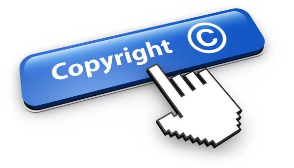 Bouton de symbole de copyright — Photo