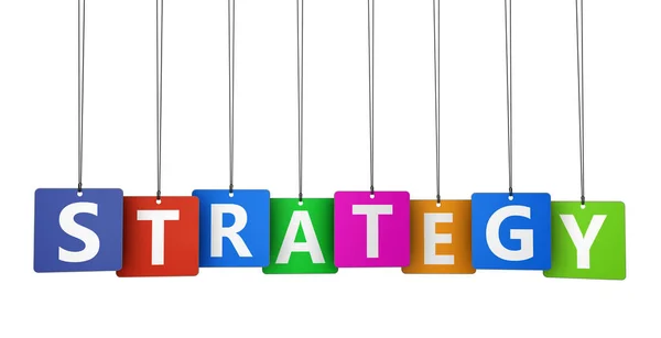 Strategy Sign On Tags — Stock Photo, Image